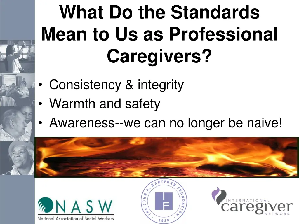 what do the standards mean to us as professional