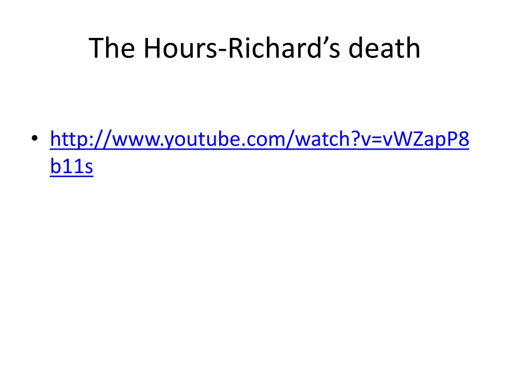 the hours richard s death 2