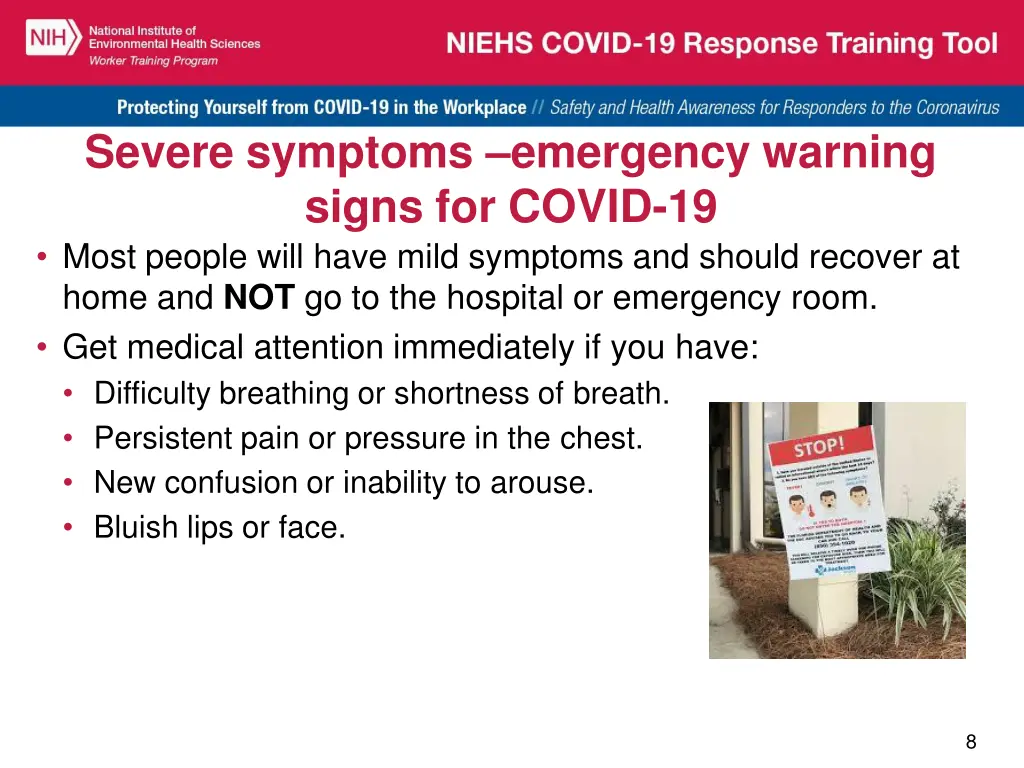 severe symptoms emergency warning signs for covid