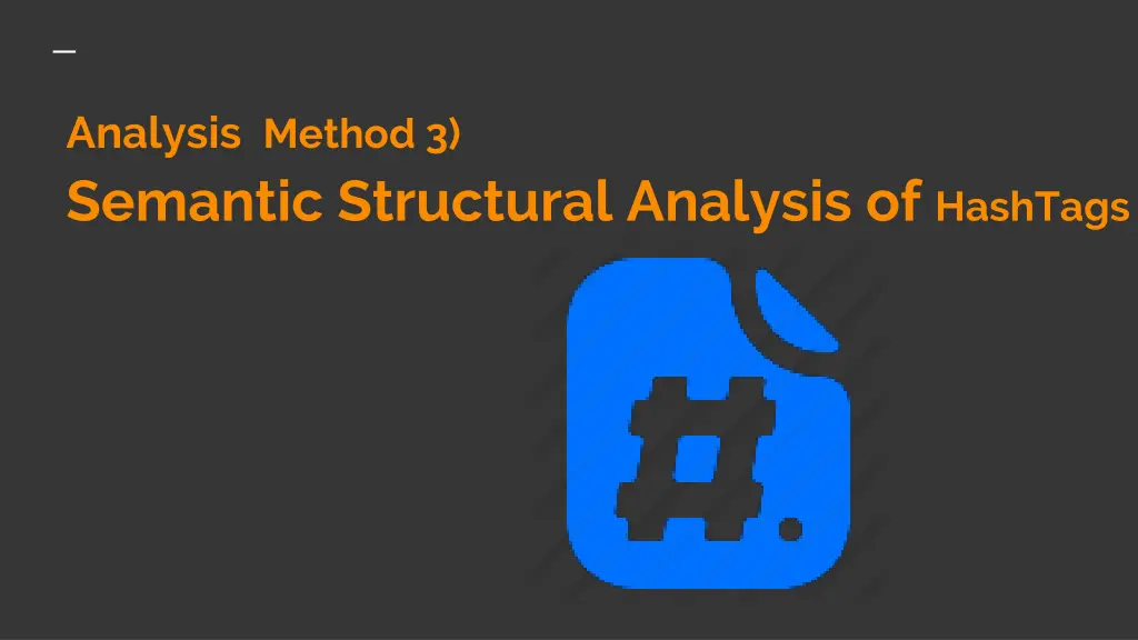 analysis method 3 semantic structural analysis