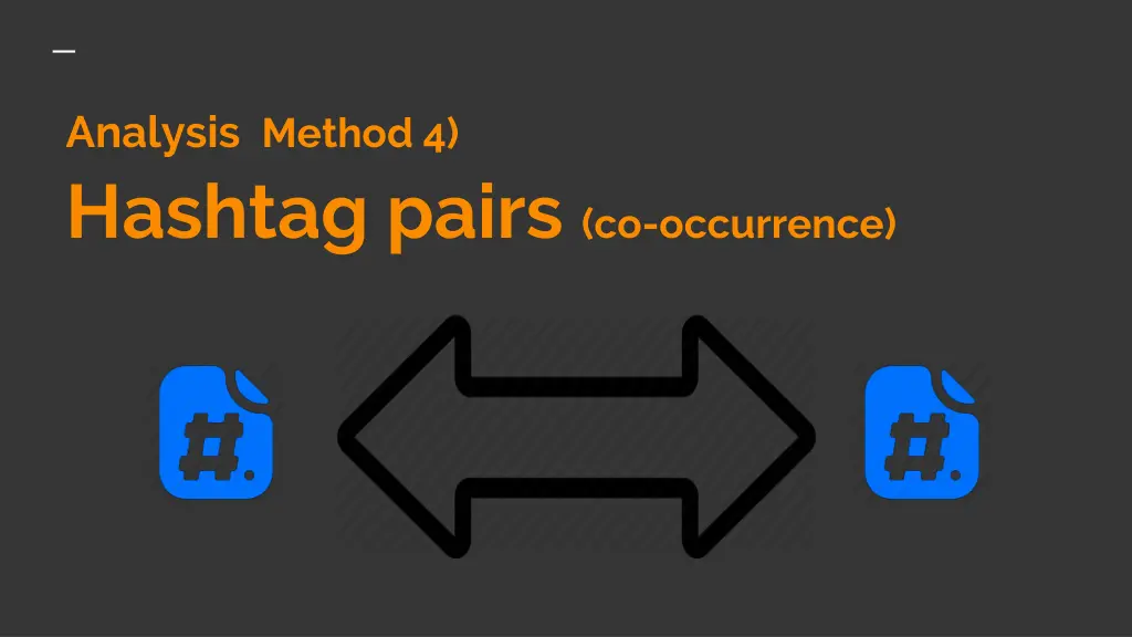 analysis method 4 hashtag pairs co occurrence