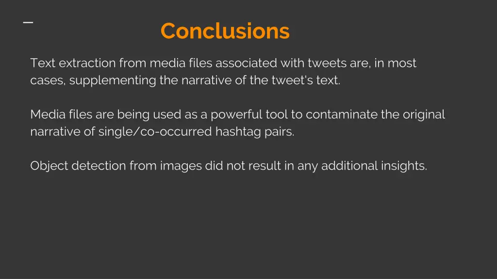 conclusions