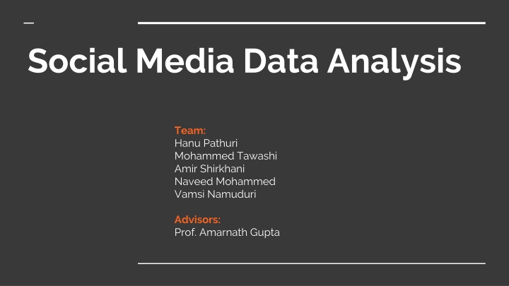 social media data analysis