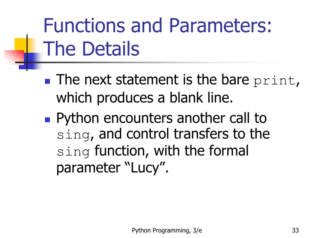 functions and parameters the details 12