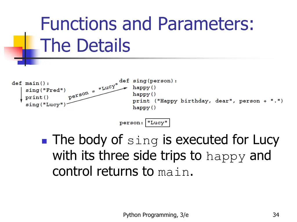 functions and parameters the details 13