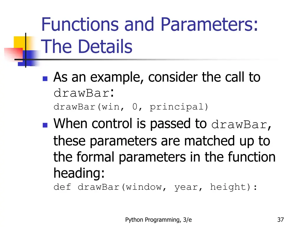 functions and parameters the details 15