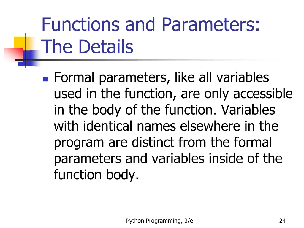 functions and parameters the details 4