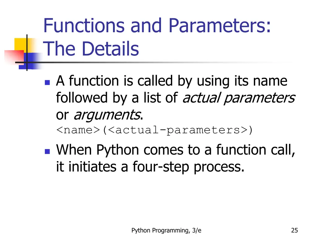 functions and parameters the details 5