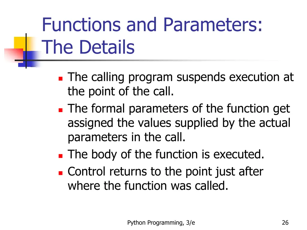 functions and parameters the details 6