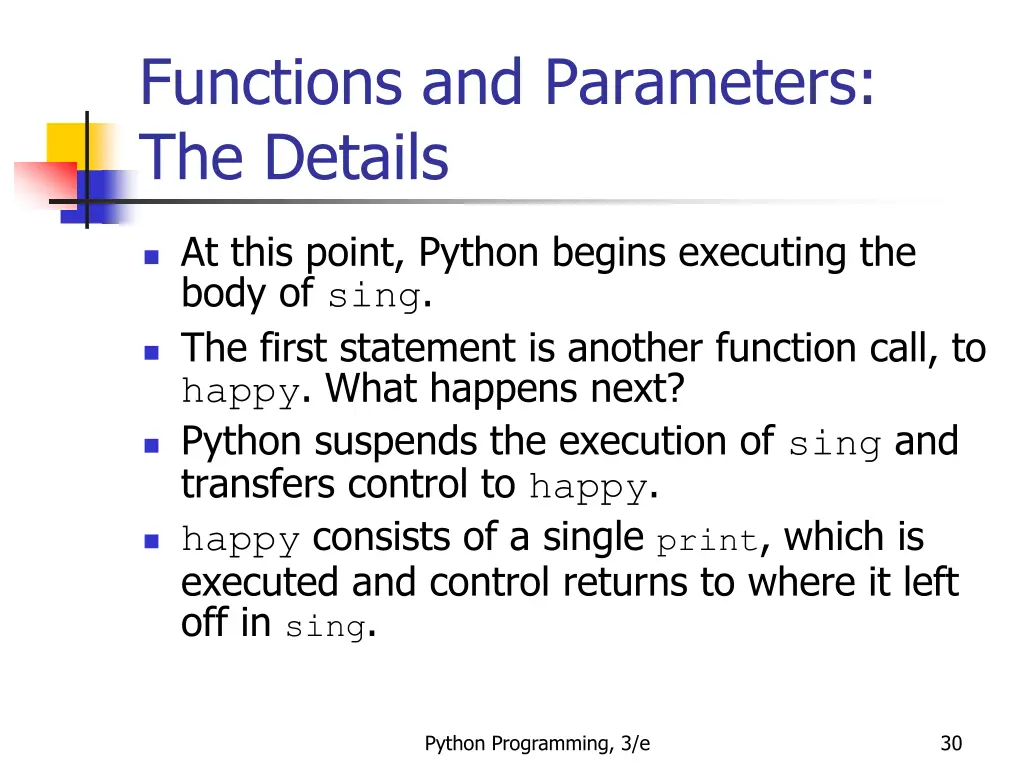 functions and parameters the details 9