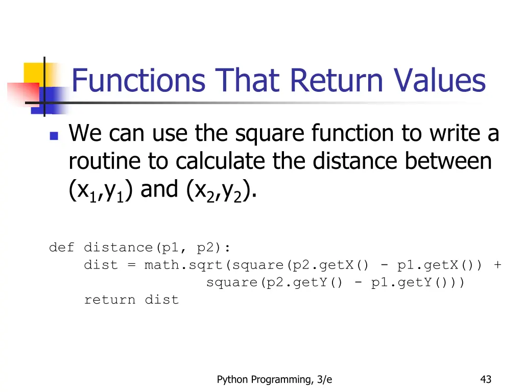 functions that return values 4