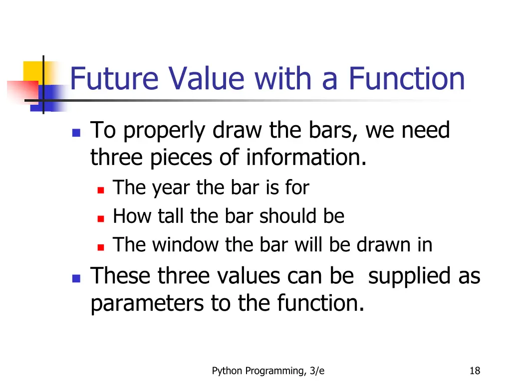 future value with a function 1