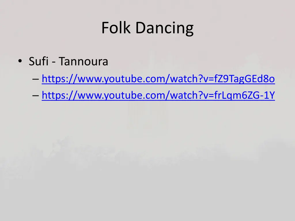 folk dancing