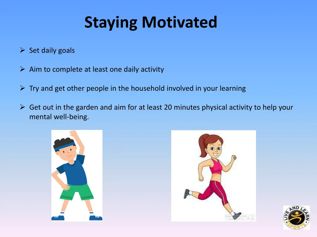 staying motivated