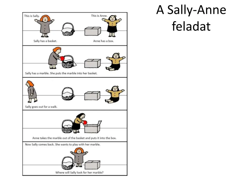 a sally anne feladat