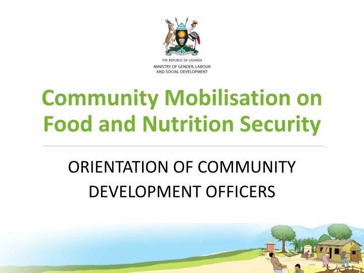 community mobilisation on food and nutrition