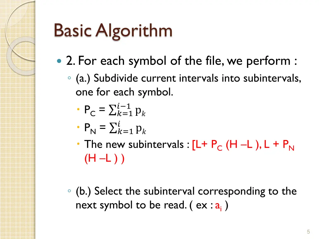 basic algorithm 1