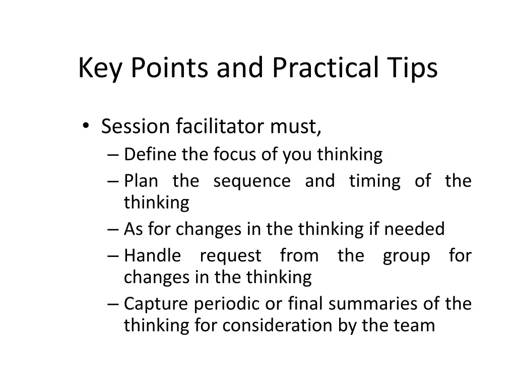 key points and practical tips 1