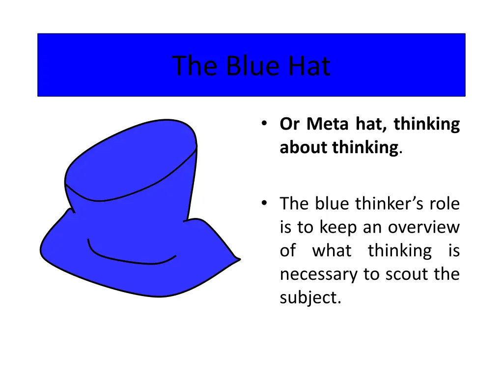 the blue hat