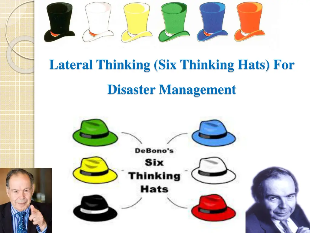 lateral thinking six thinking hats for