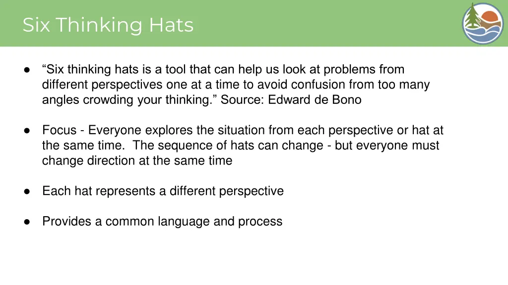 six thinking hats