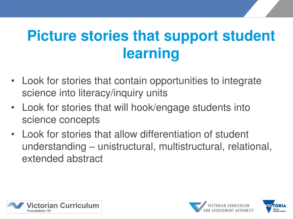 picture stories that support student learning