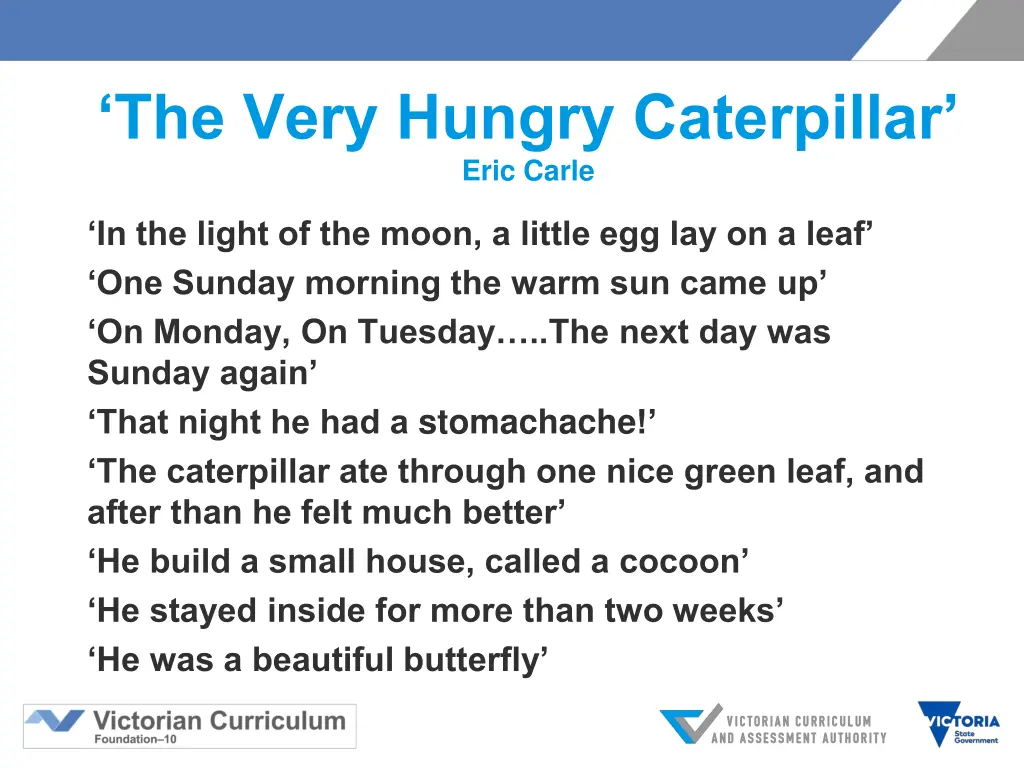 the very hungry caterpillar eric carle