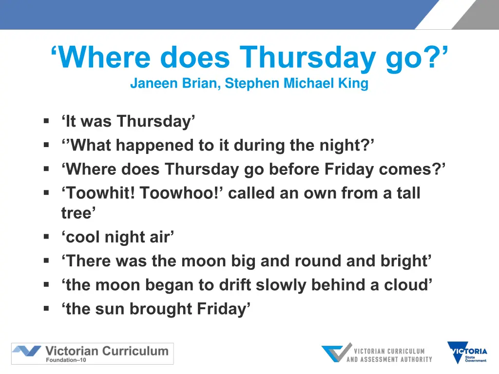 where does thursday go janeen brian stephen