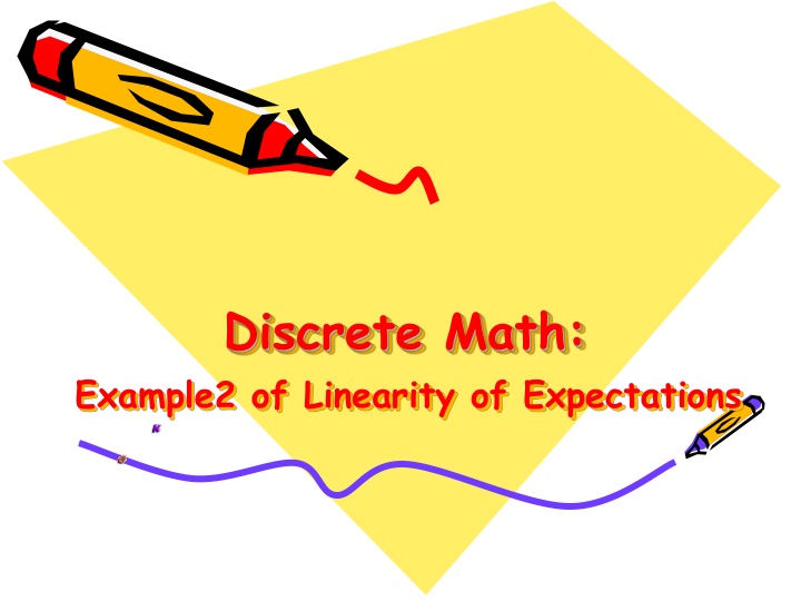 discrete math example2 of linearity