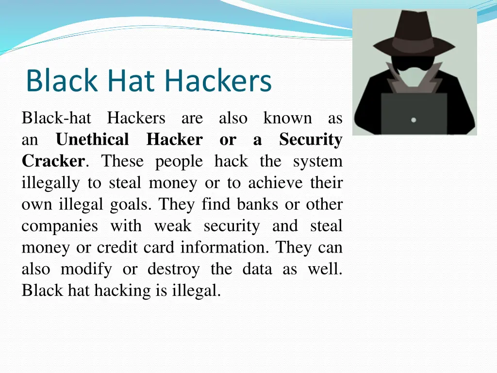 black hat hackers black hat hackers are also