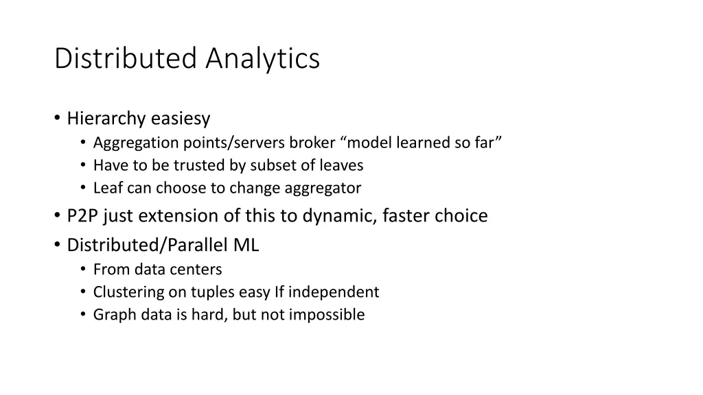 distributed analytics 1