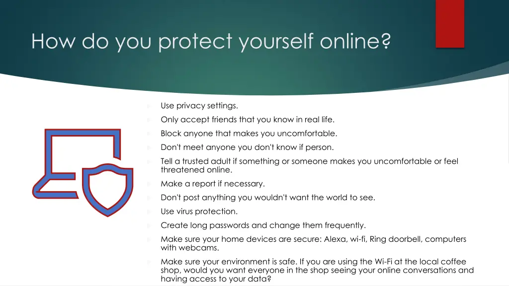 how do you protect yourself online