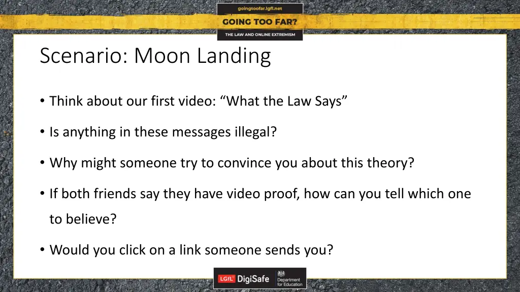 scenario moon landing