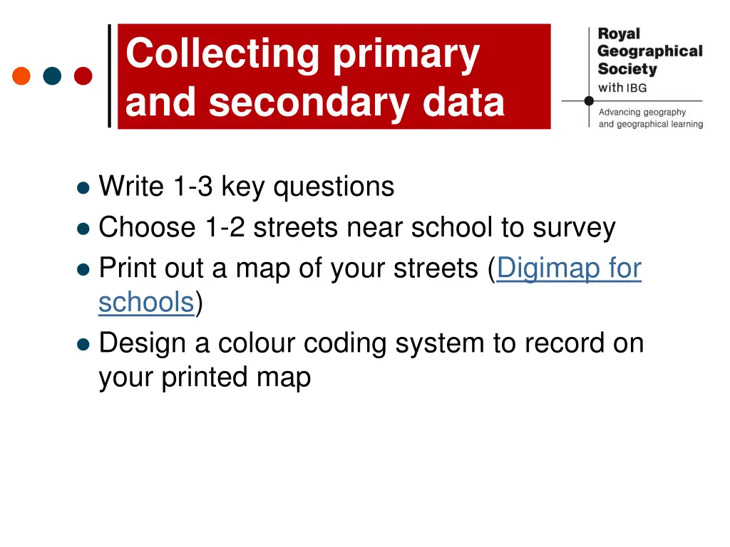 collecting primary and secondary data