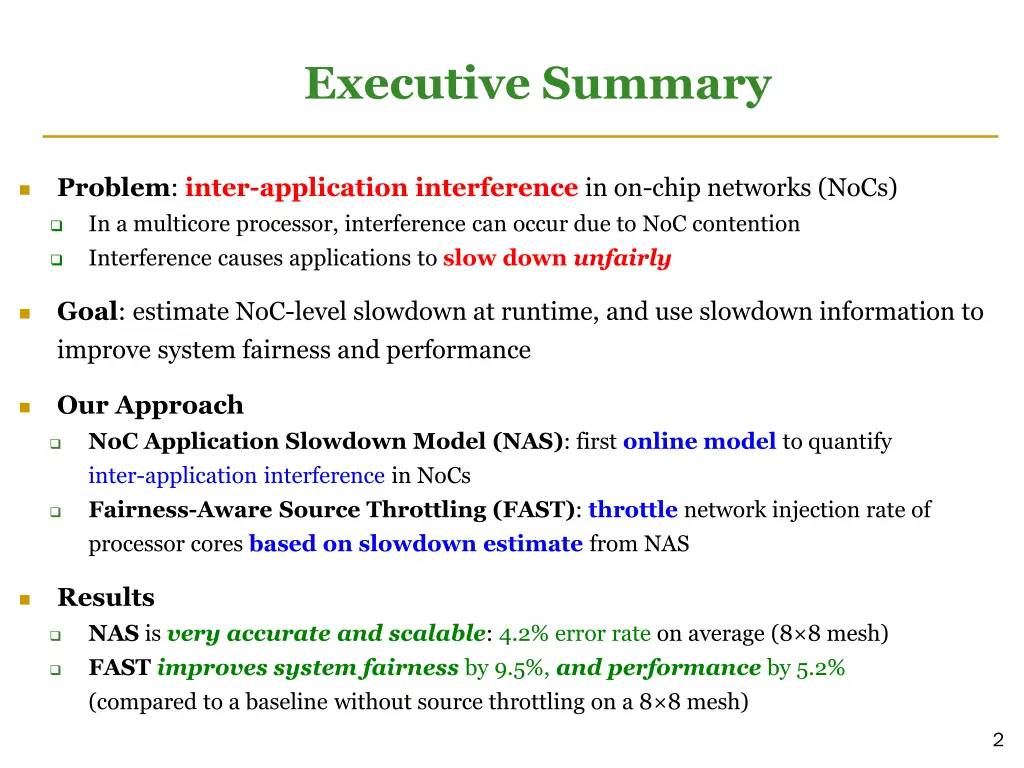 executive summary