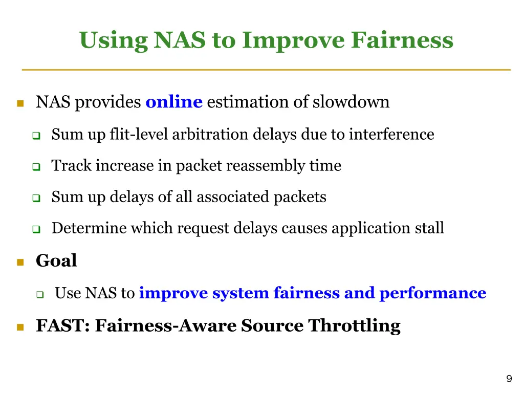 using nas to improve fairness