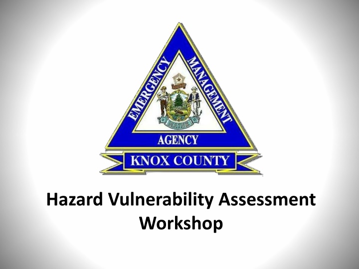 hazard vulnerability assessment workshop