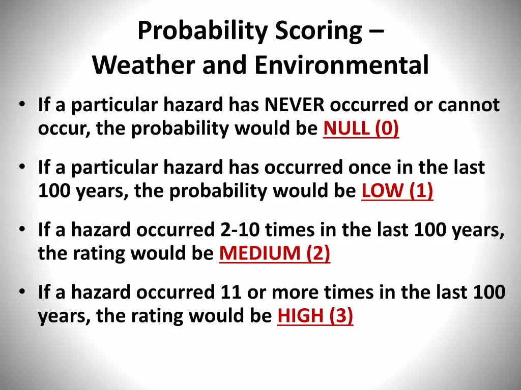 probability scoring weather and environmental