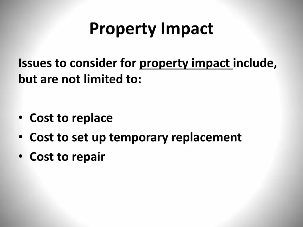 property impact