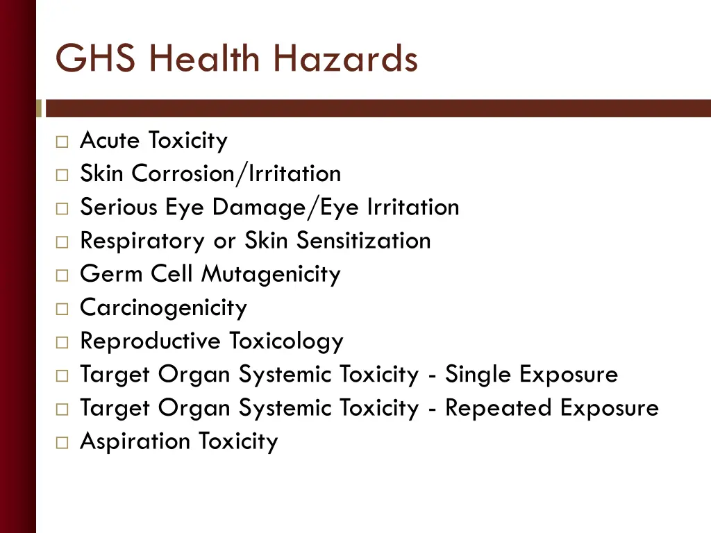 ghs health hazards