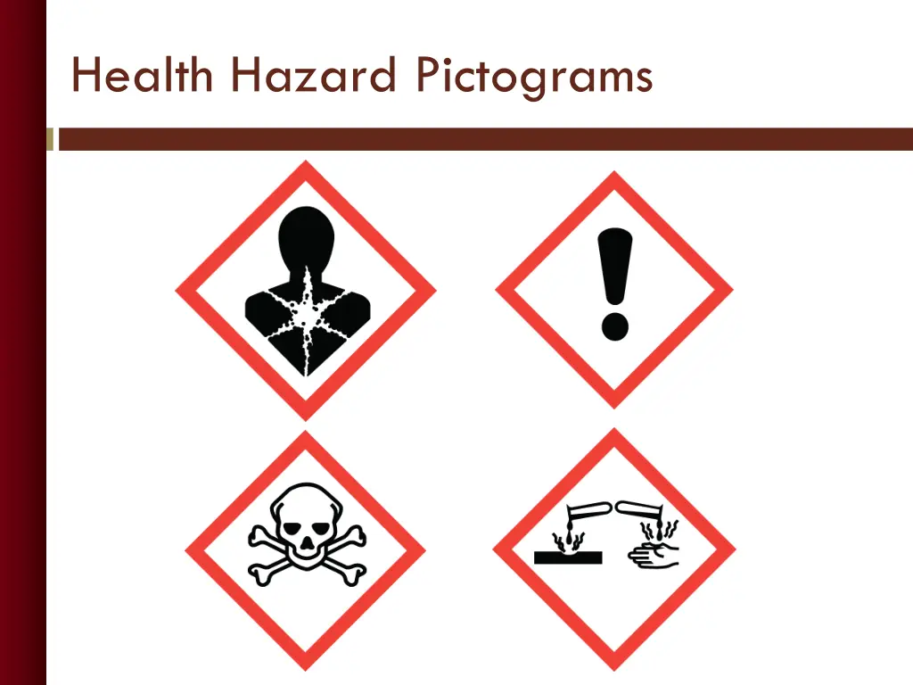 health hazard pictograms