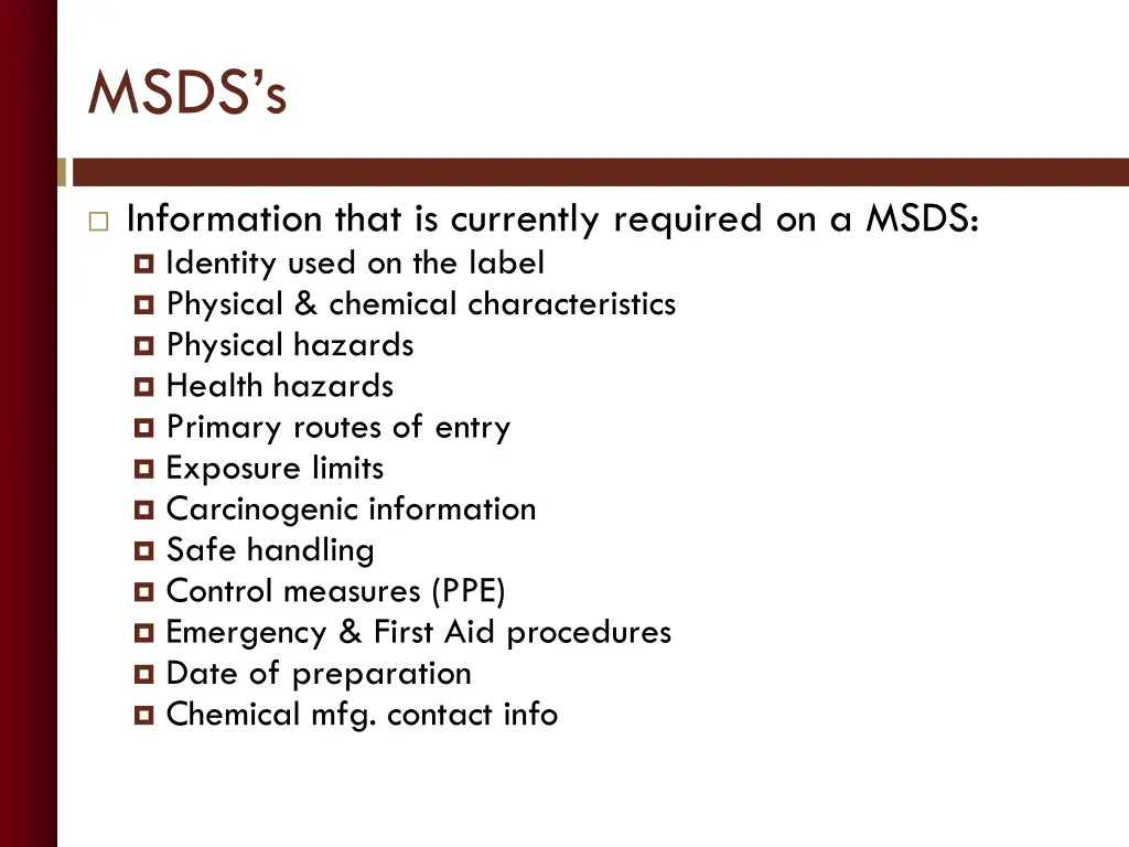 msds s