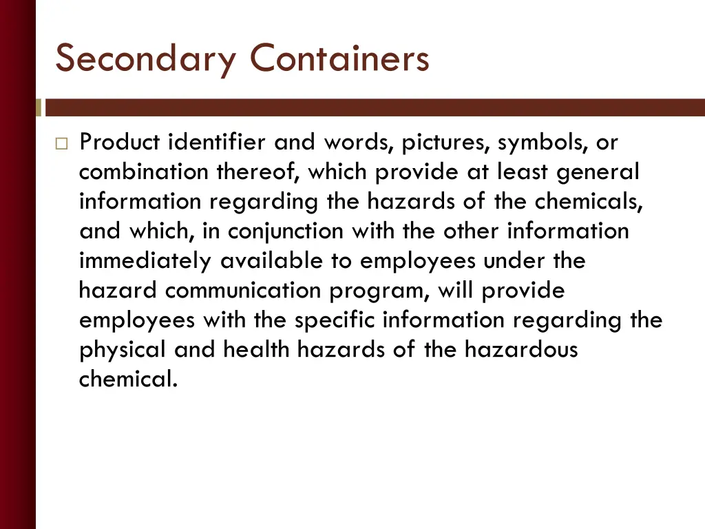 secondary containers 1