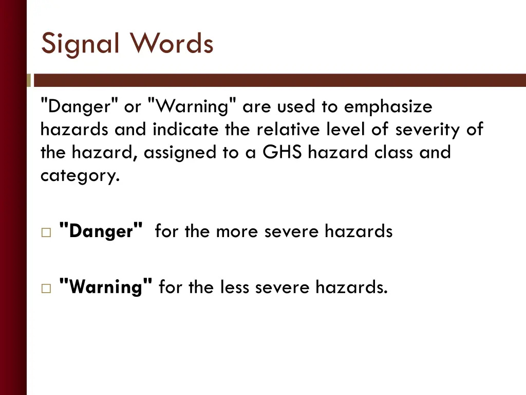 signal words