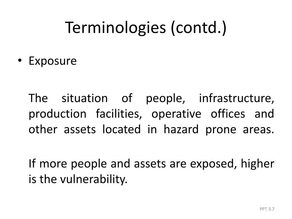 terminologies contd 2