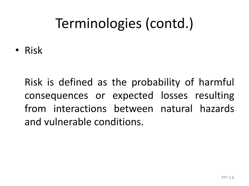 terminologies contd 3