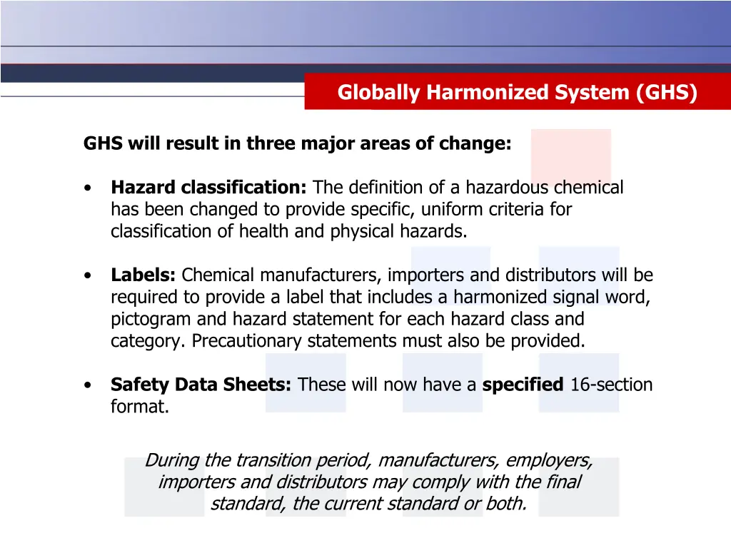 globally harmonized system ghs