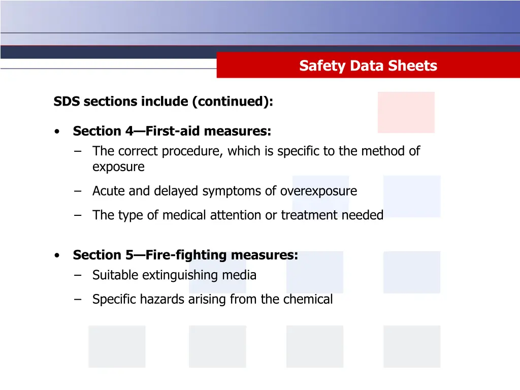 safety data sheets 2