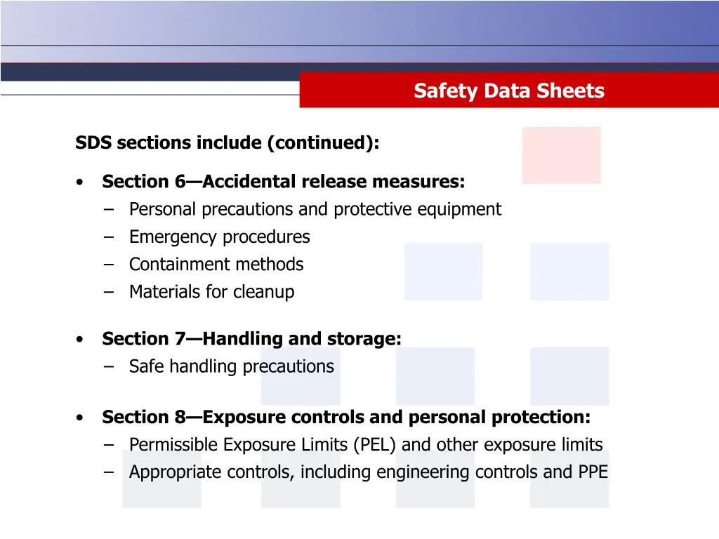 safety data sheets 3