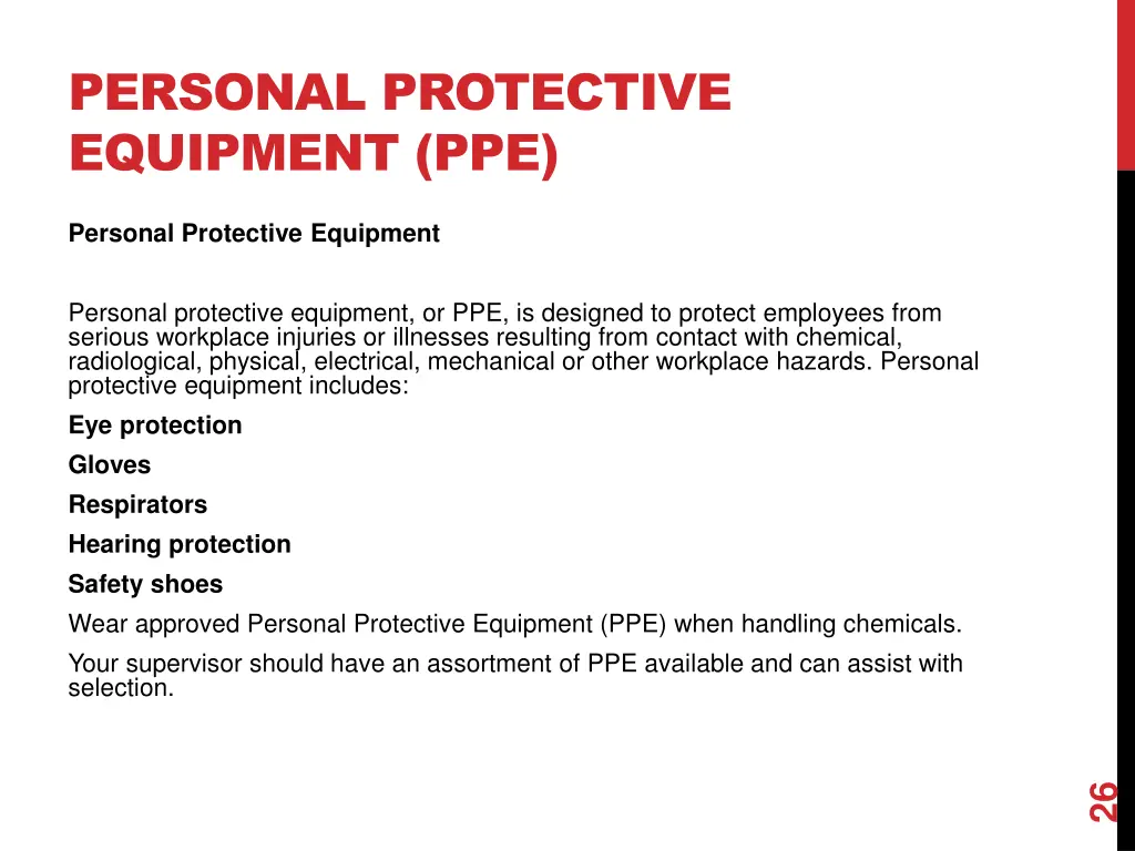 personal protective equipment ppe